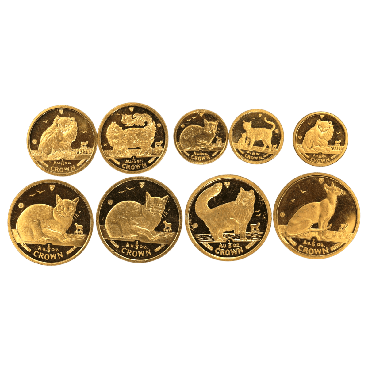 【ジャンク】 マン島 金貨 キャット 9枚セット - NJ BUYER'S MARKETPLACE
