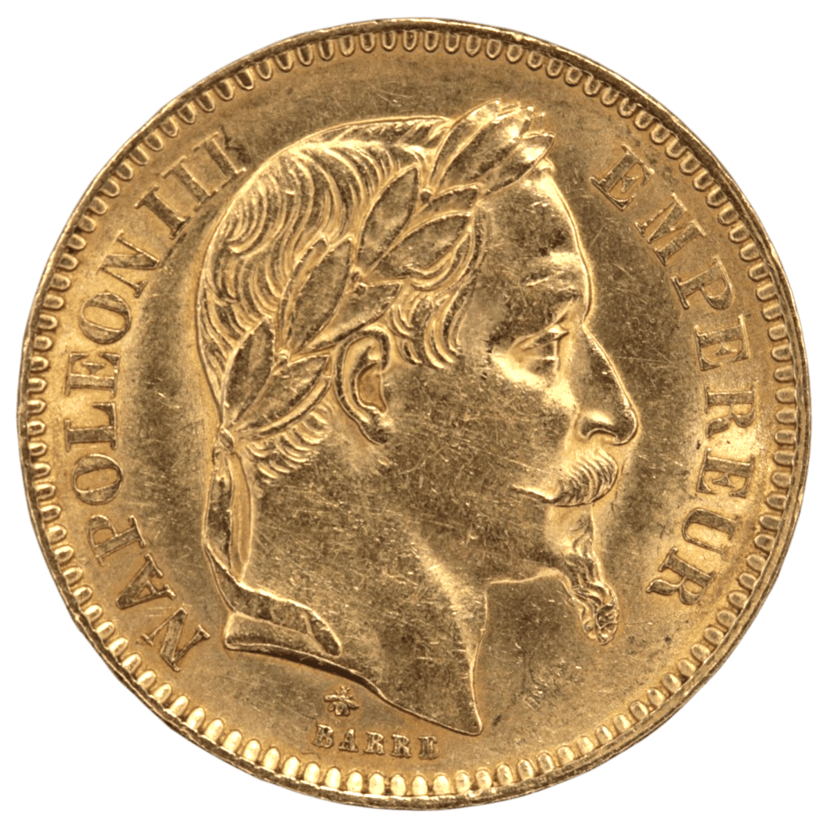 フランス 20フラン金貨 1863年 パリ鋳 ナポレオン3世 有冠 - NJ BUYER'S MARKETPLACE