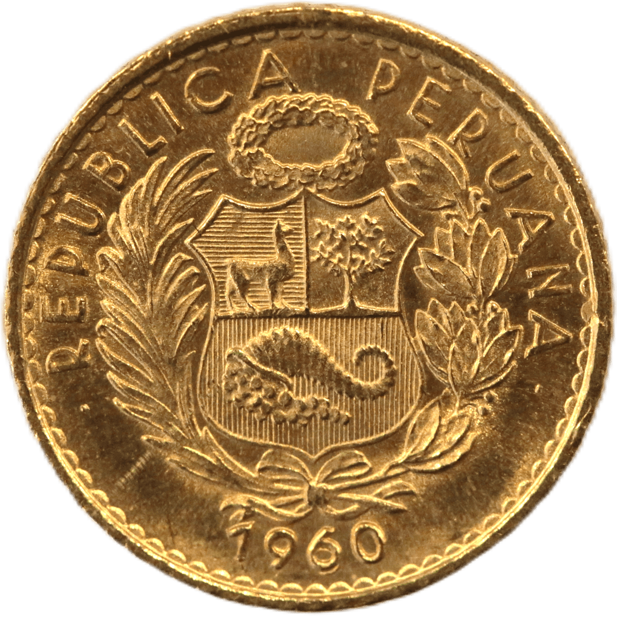 ペルー 5ソル金貨 1960年 リバティ - NJ BUYER'S MARKETPLACE