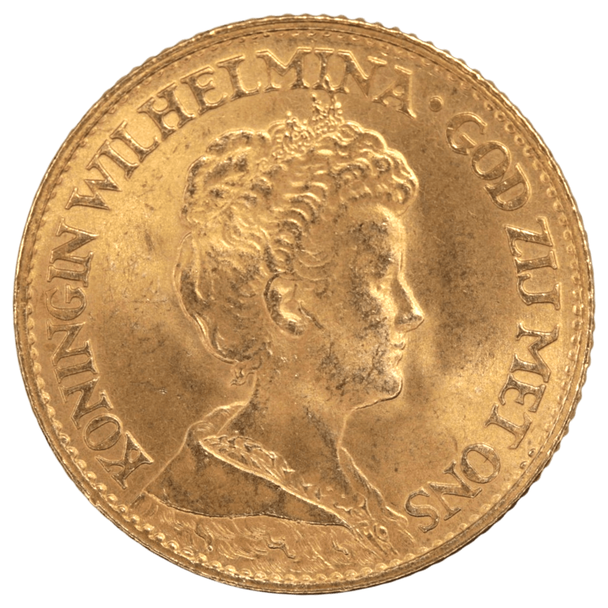 オランダ 10グルテン金貨 1917年 ウィルヘルミナ - NJ BUYER'S MARKETPLACE