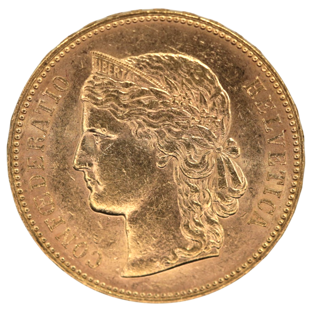 スイス 20フラン金貨 1896年 ヘルヴェティア - NJ BUYER'S MARKETPLACE
