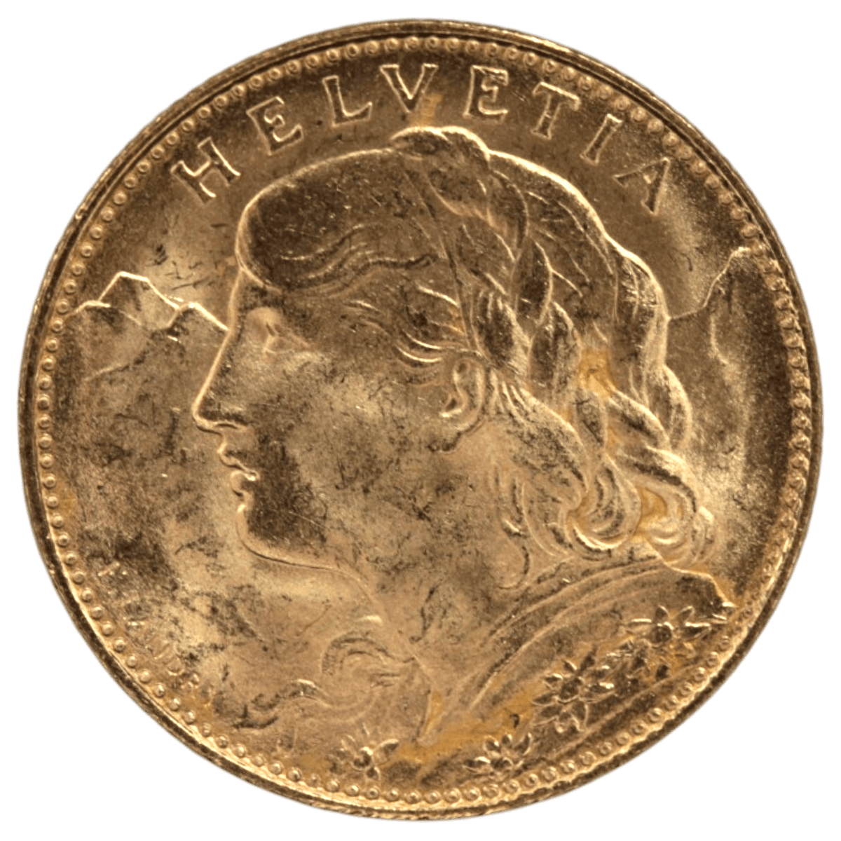スイス 10フラン金貨 1922年 ヘルヴェティア - NJ BUYER'S MARKETPLACE