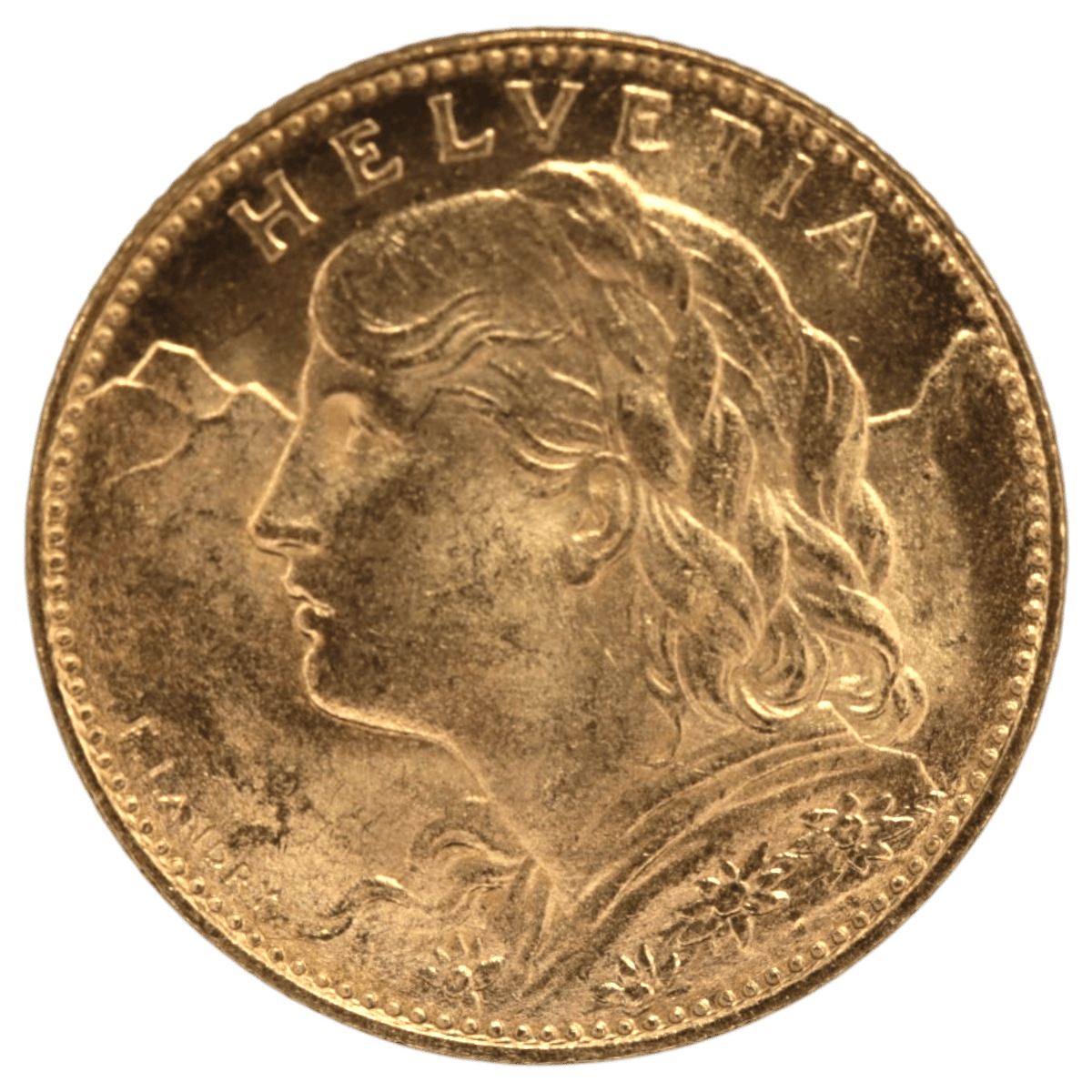 スイス 10フラン金貨 1922年 ヘルヴェティア - NJ BUYER'S MARKETPLACE