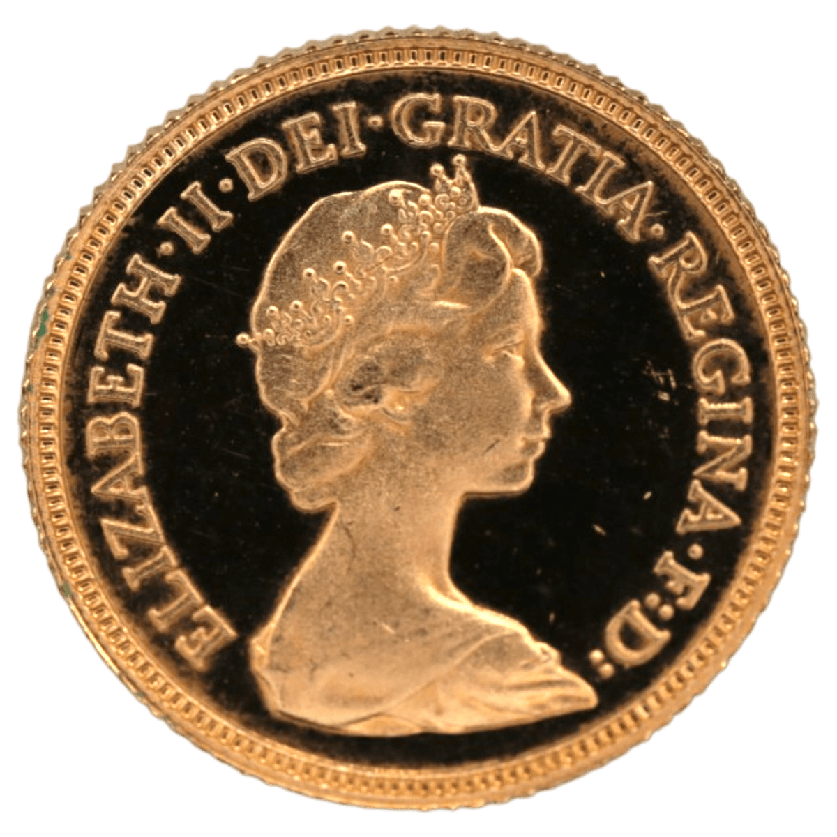 イギリス 1/2ソブリン金貨 1980年 エリザベス2世 プルーフ - NJ BUYER'S MARKETPLACE