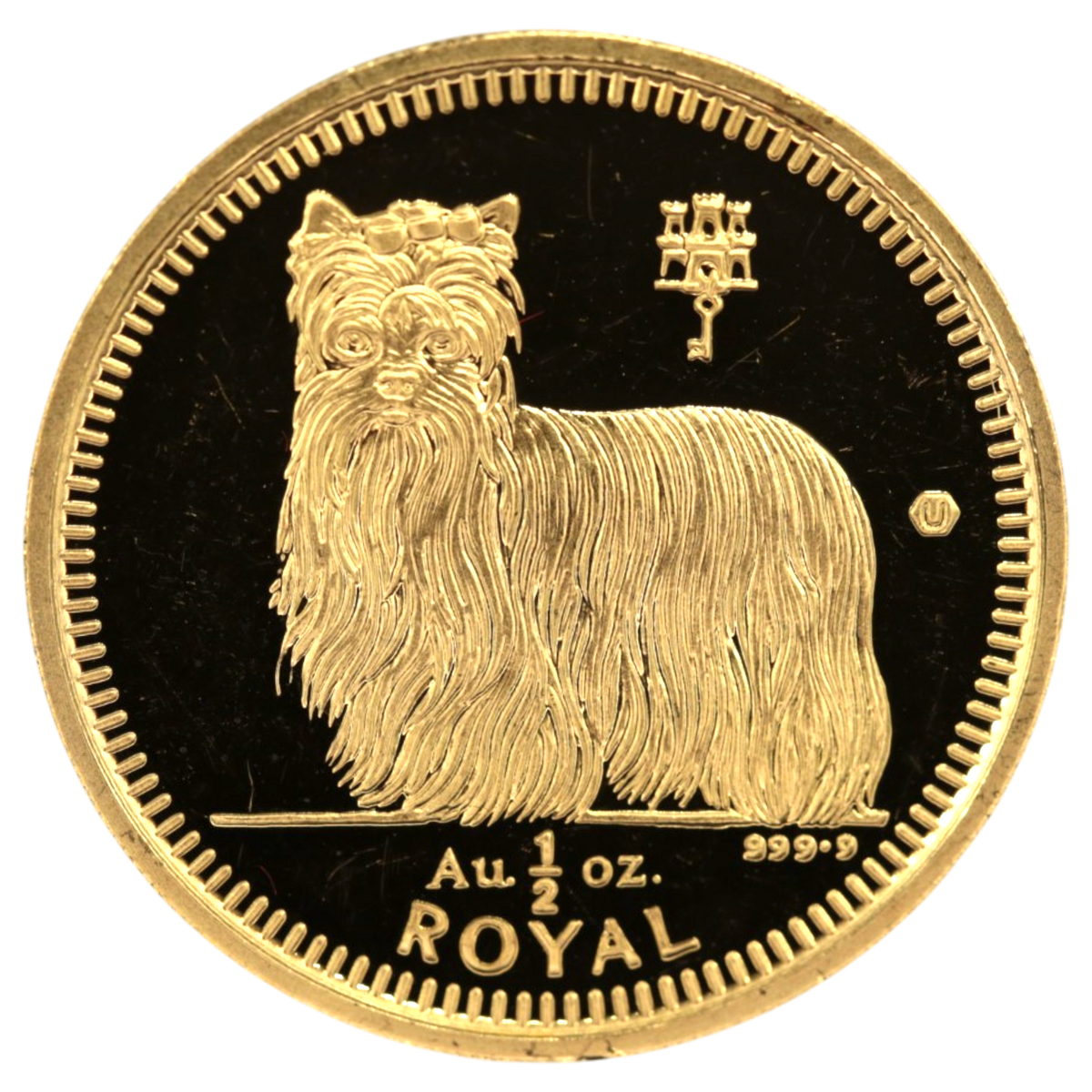 ジブラルタル 1/2ロイヤル金貨 1997年 ヨークシャーテリア