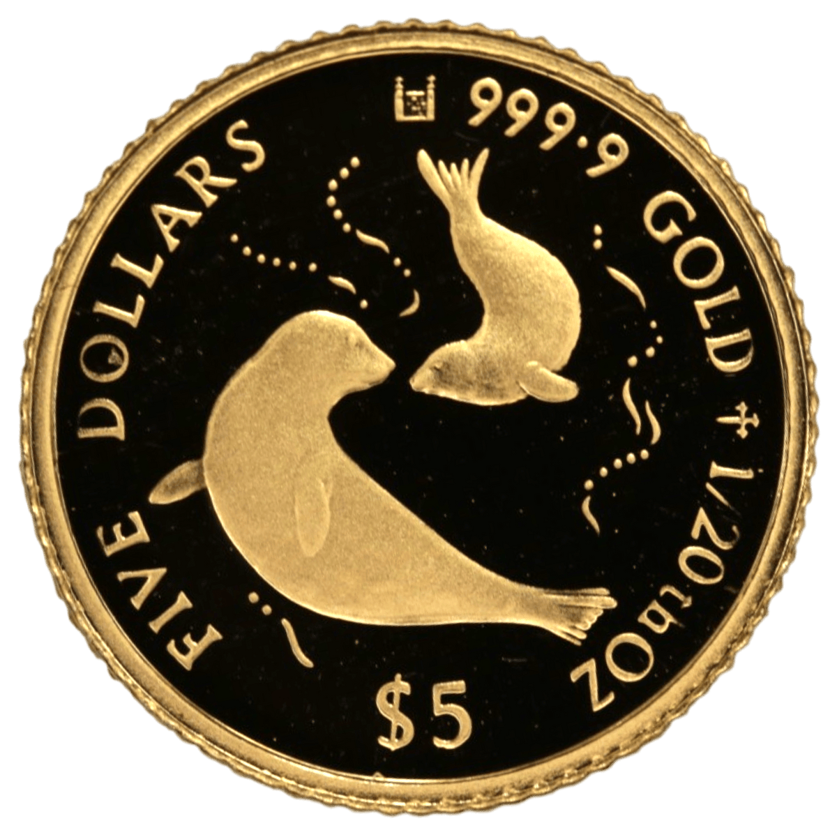 クック島 5ドル金貨 1997年 アザラシ - NJ BUYER'S MARKETPLACE