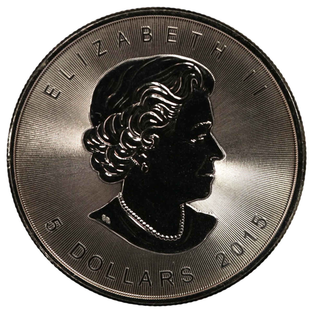 カナダ 5ドル銀貨 2015年 メイプルリーフ
