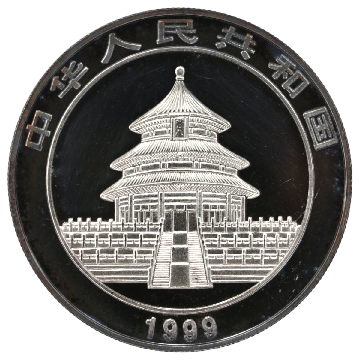 中国 10元銀貨 1999年 パンダ