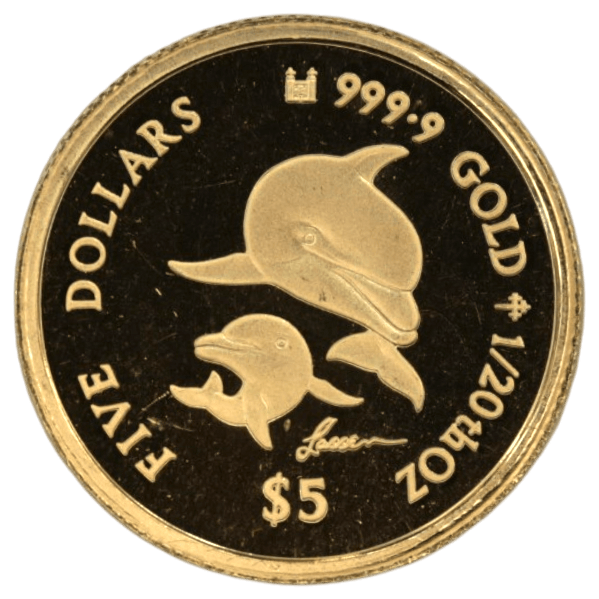 クック島 5ドル金貨 2007年 イルカ - NJ BUYER'S MARKETPLACE