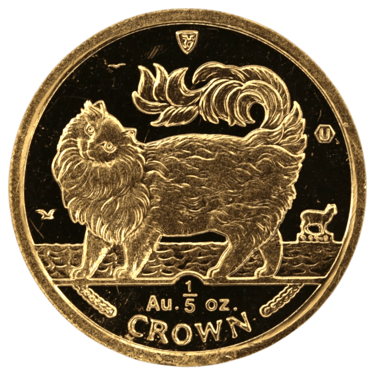 マン島 1/5クラウン金貨 1993年 メインクーン - NJ BUYER'S MARKETPLACE