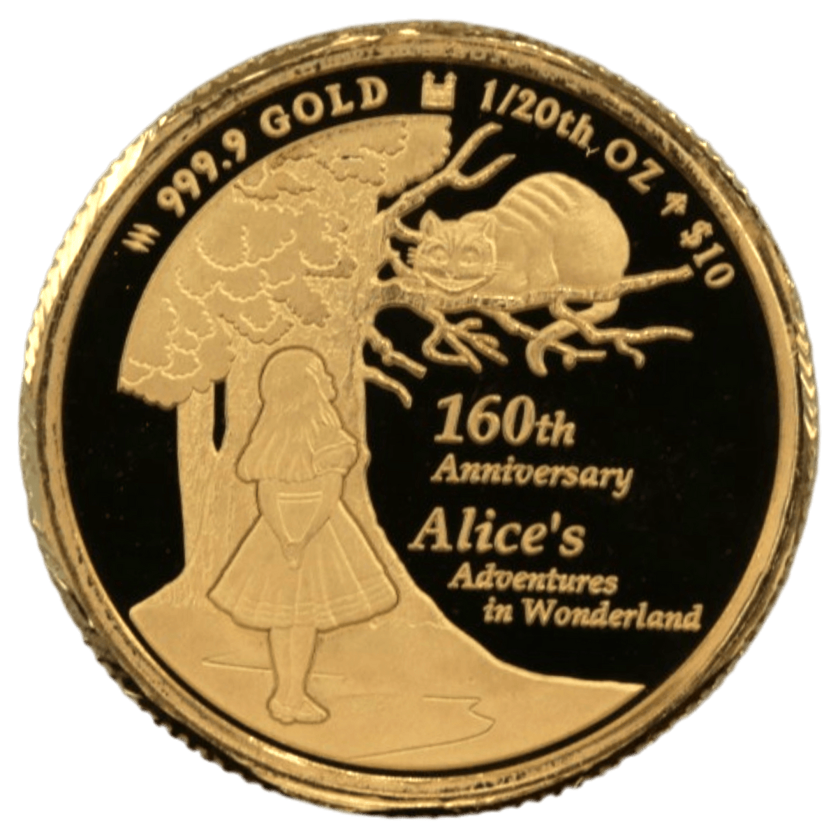 クック島 10ドル金貨 2025年 不思議の国のアリス 誕生160周年 - NJ BUYER'S MARKETPLACE