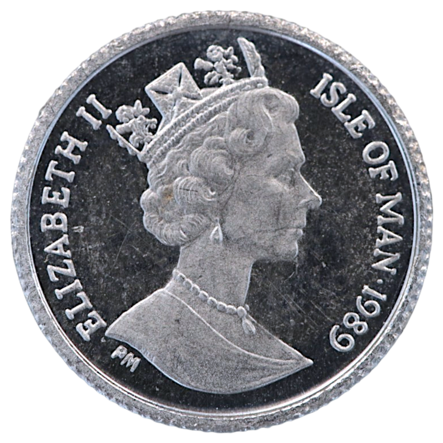 マン島 1/25クラウンプラチナ貨 1989年 ポブジョイ鋳 ペルシア