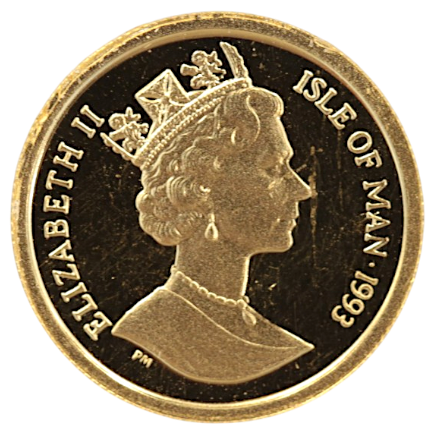 マン島 1/10クラウン金貨 1993年 ポブジョイ鋳 メインクーン