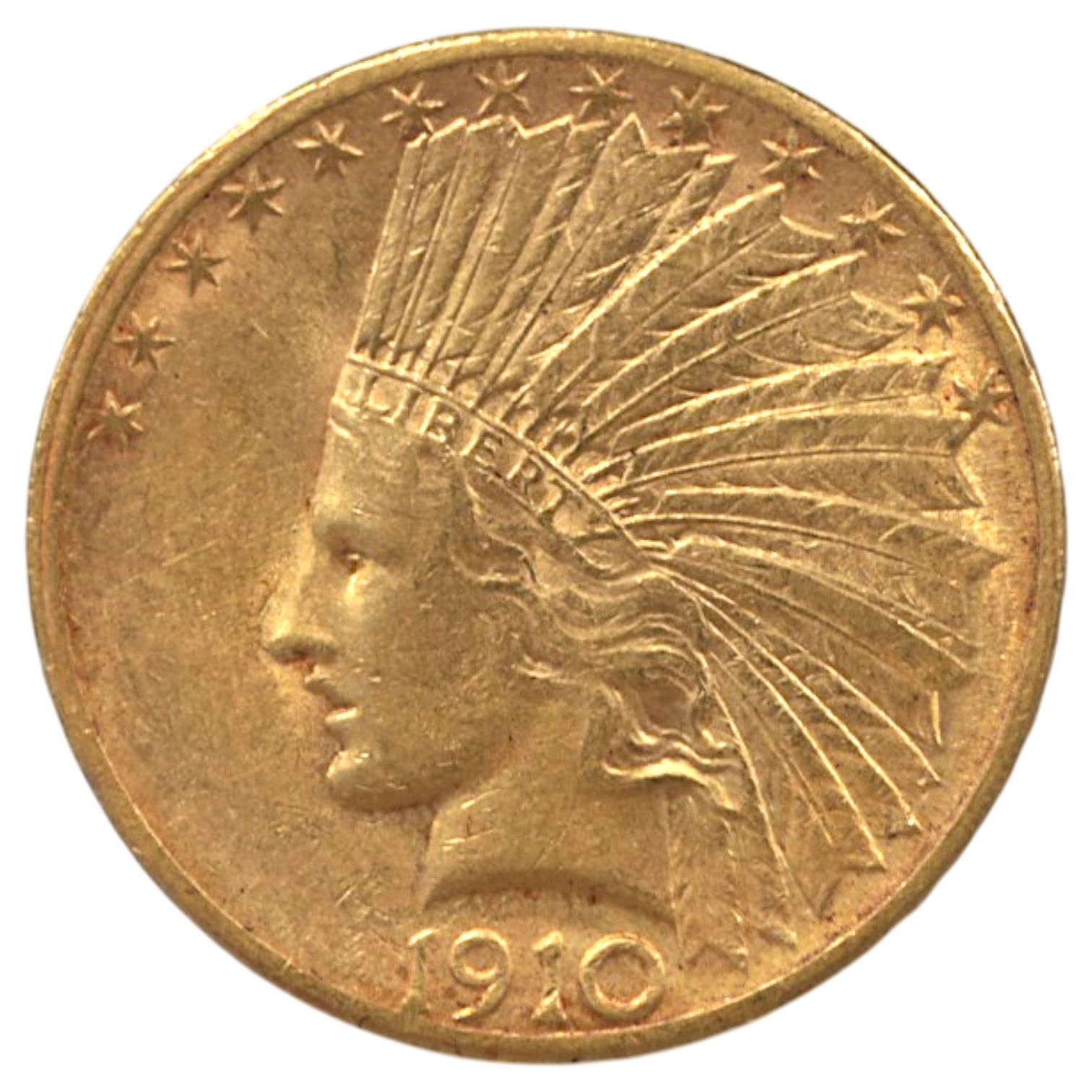 アメリカ 10ドル金貨 1910年 インディアンヘッド