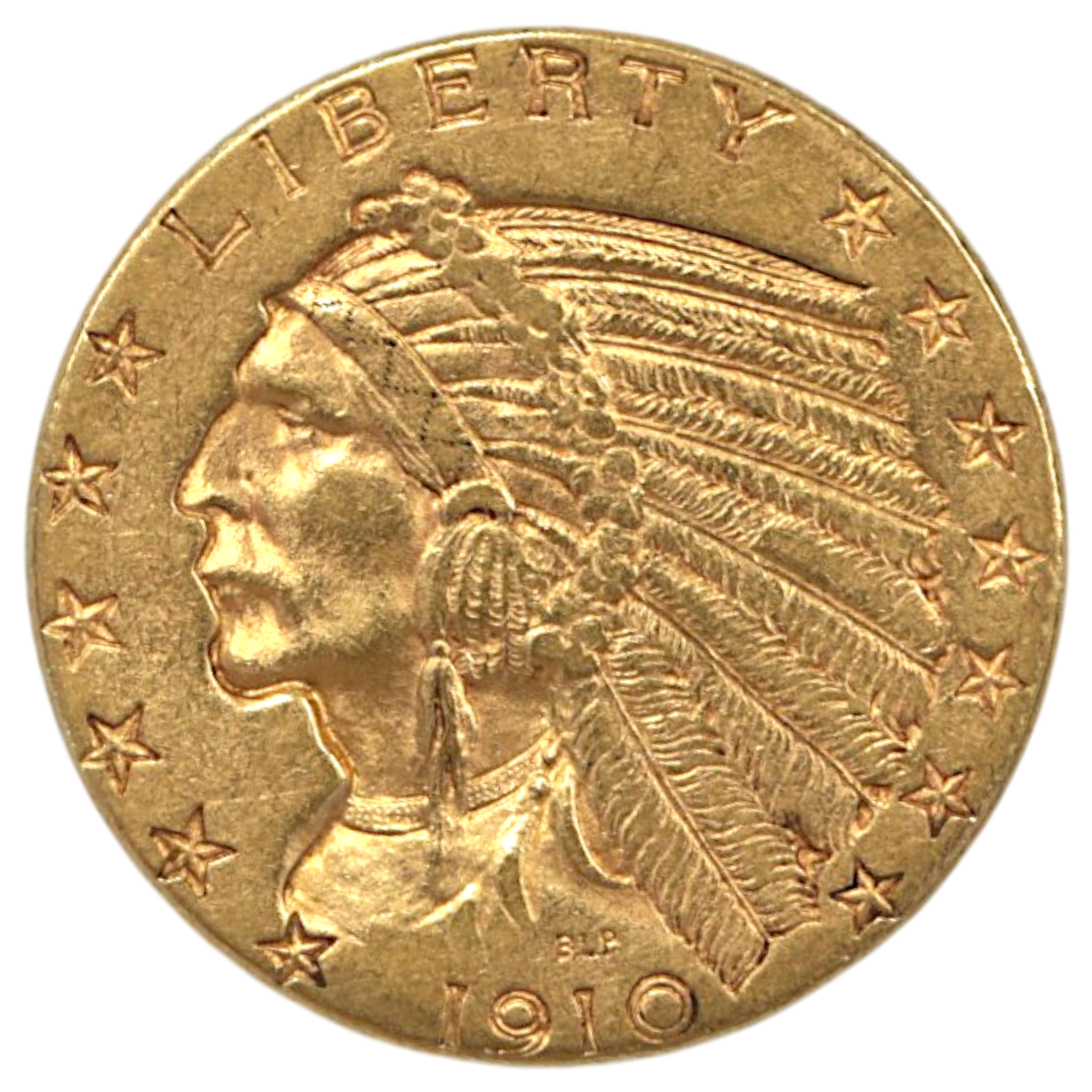アメリカ 5ドル金貨 1910年 インディアンヘッド