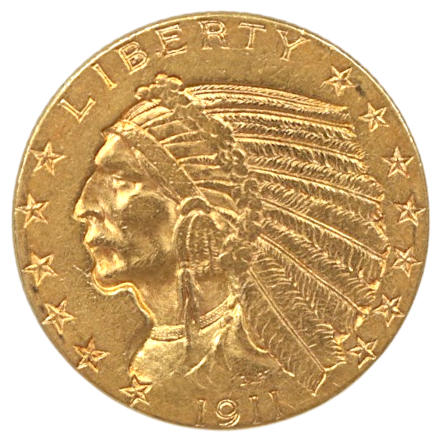 アメリカ 5ドル金貨 1911年 インディアンヘッド