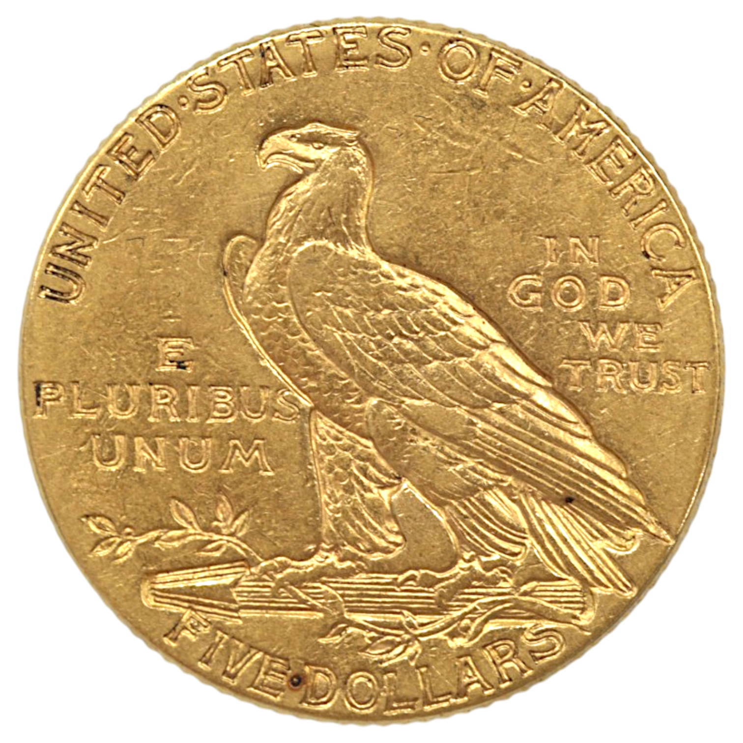 アメリカ 5ドル金貨 1912年 インディアンヘッド