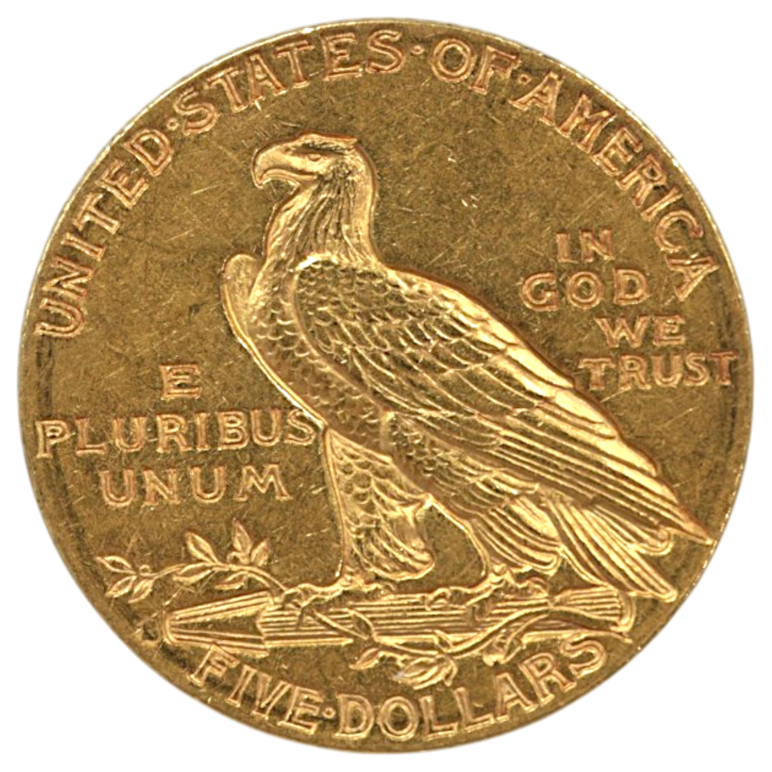 アメリカ 5ドル金貨 1912年 インディアンヘッド