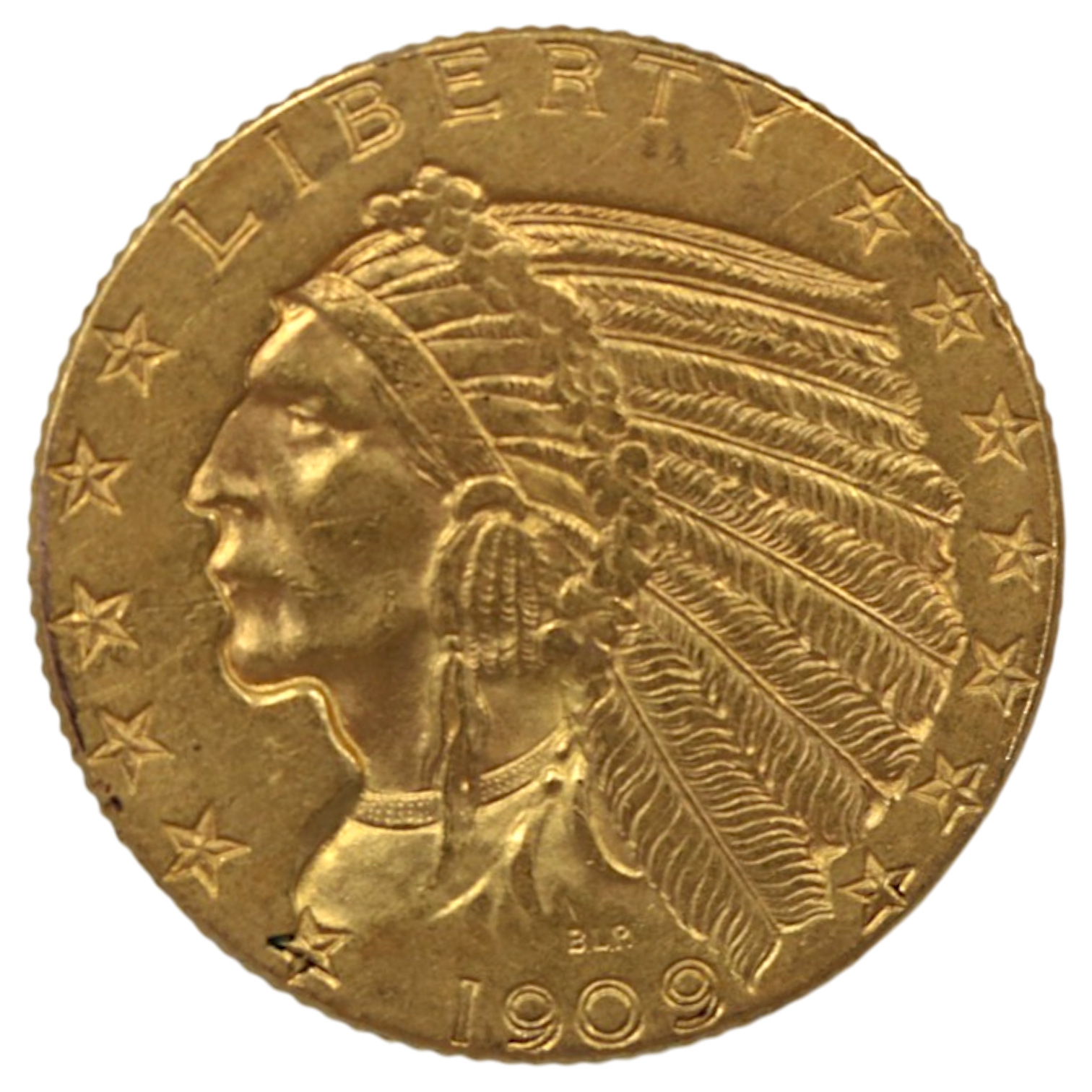アメリカ 5ドル金貨 1909年 インディアンヘッド