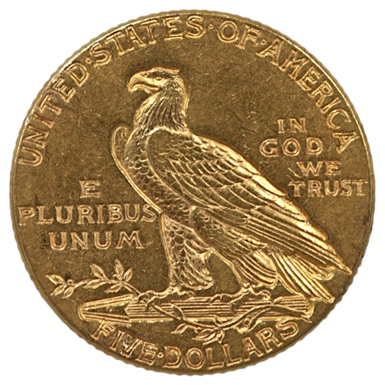 アメリカ 5ドル金貨 1912年 インディアンヘッド