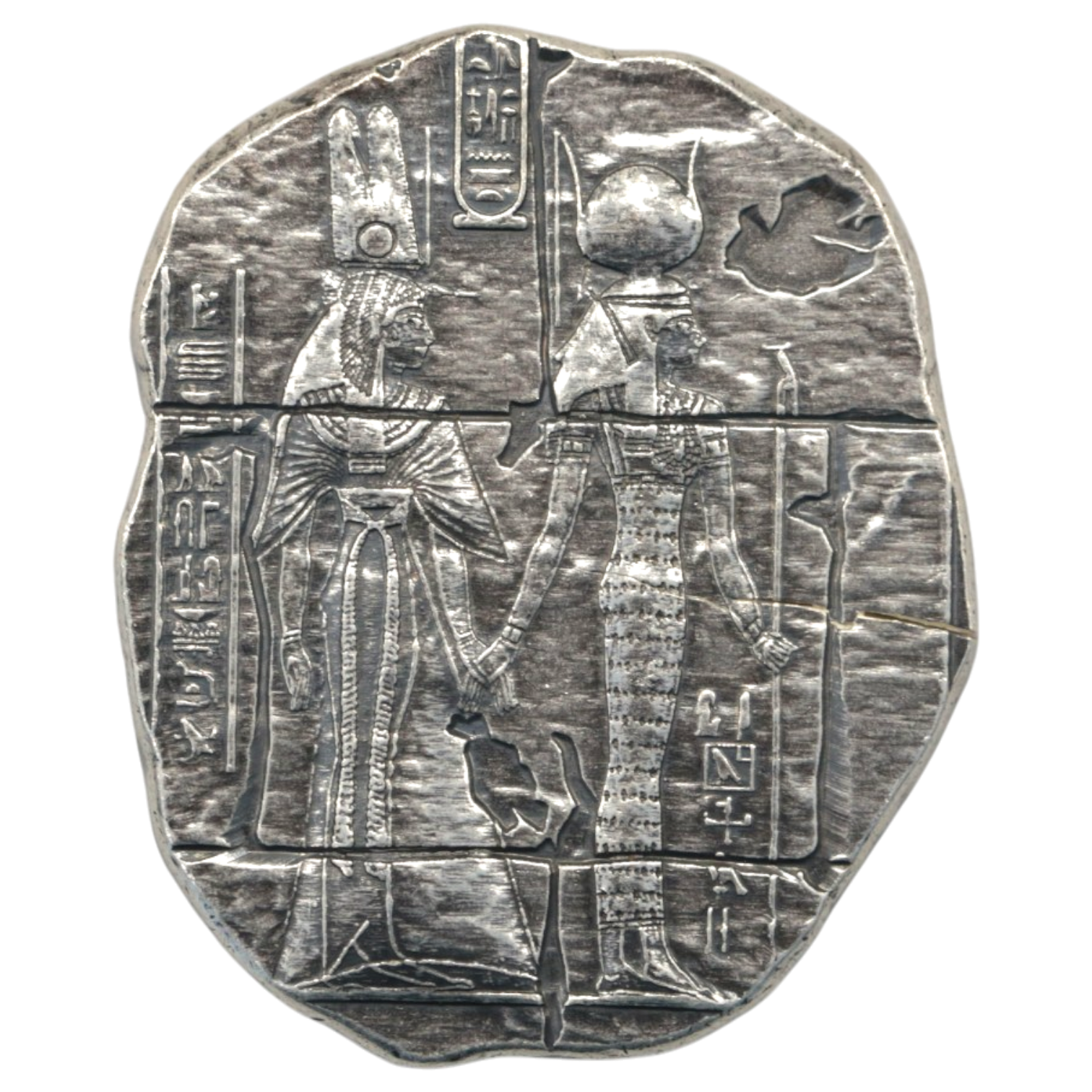 2 Troy Ounce .999 Fine Silver 古代エジプト ネフェルタリ イシス ネフティス