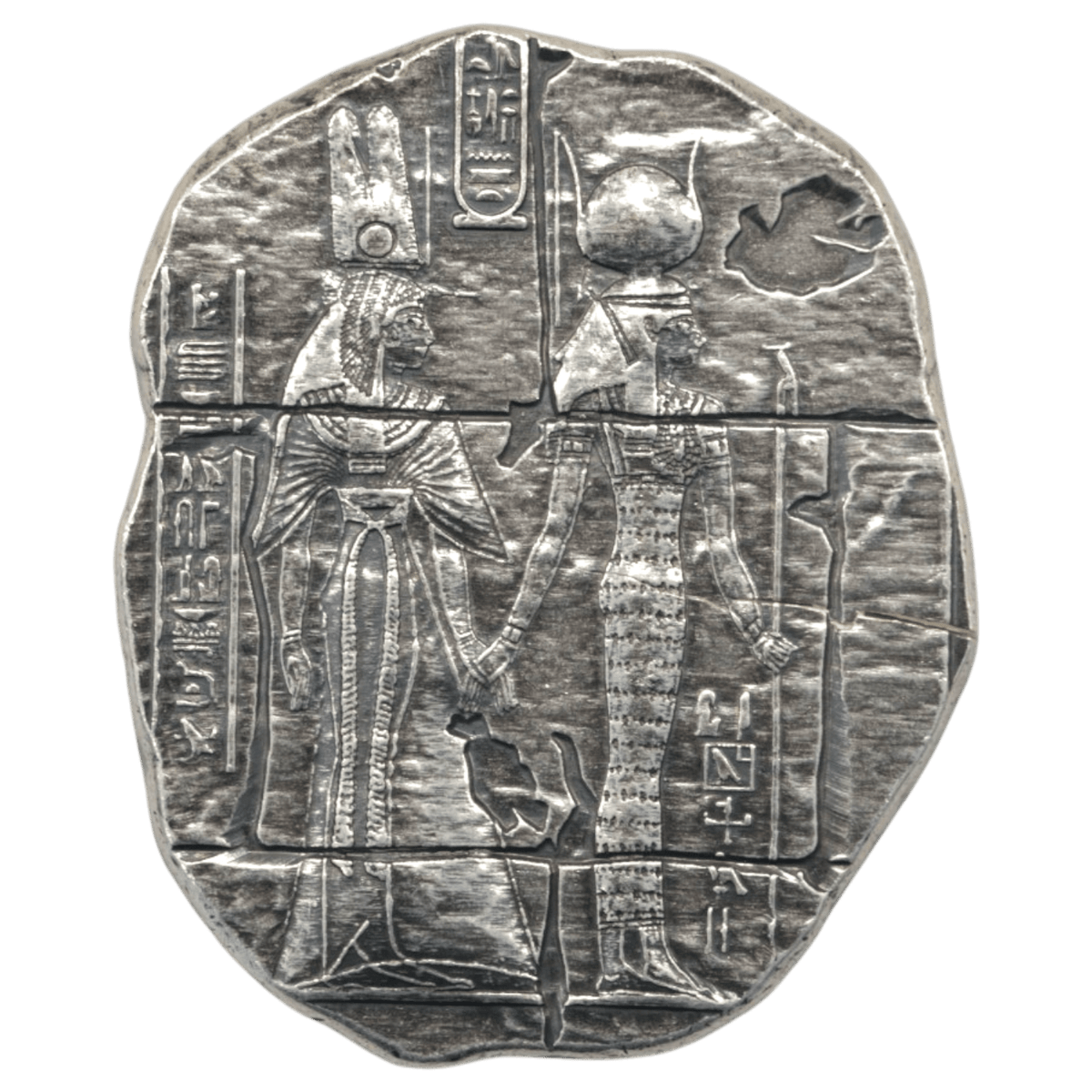 2 Troy Ounce .999 Fine Silver 古代エジプト ネフェルタリ イシス ネフティス - NJ BUYER'S MARKETPLACE