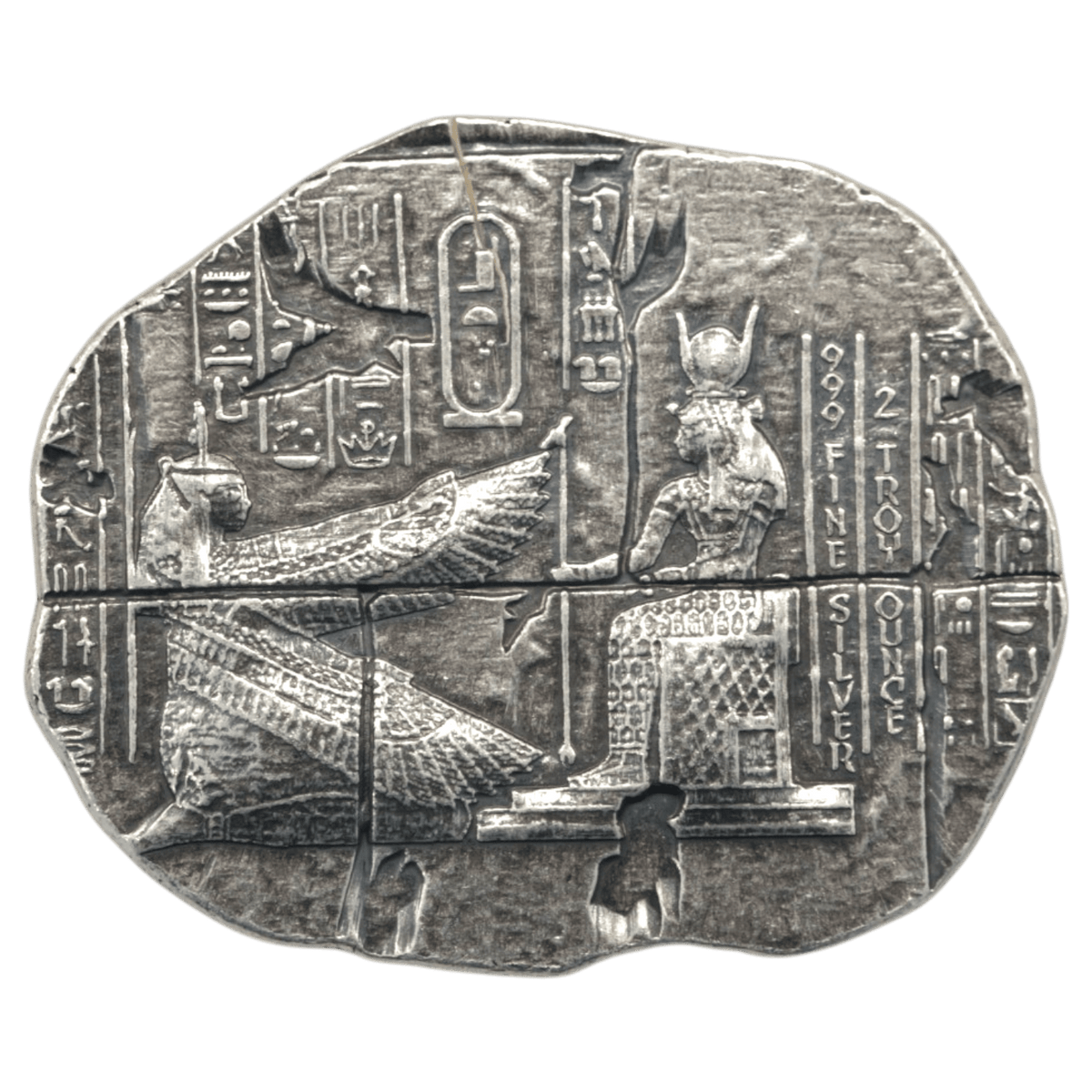 2 Troy Ounce .999 Fine Silver 古代エジプト ネフェルタリ イシス ネフティス - NJ BUYER'S MARKETPLACE