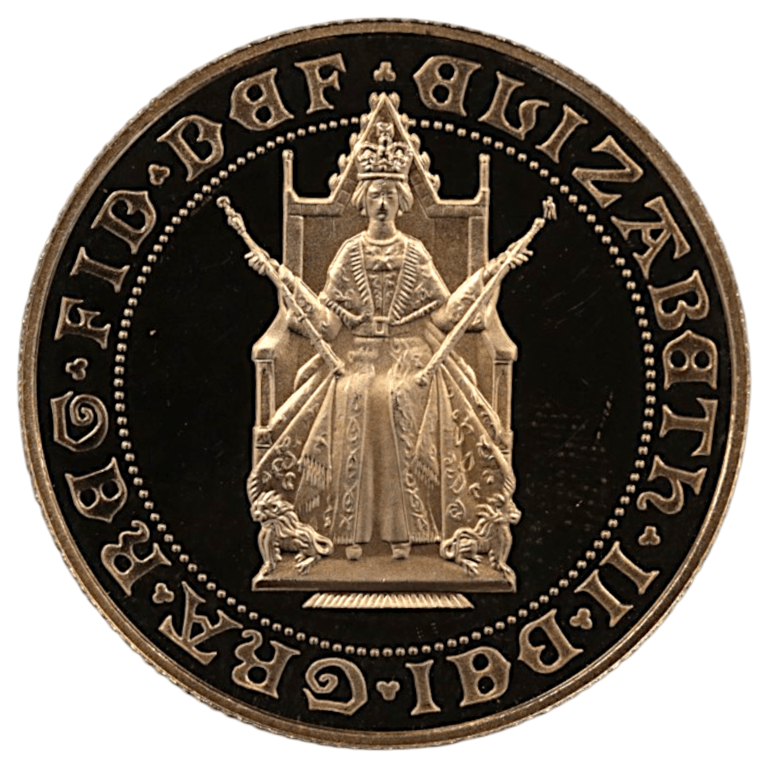 イギリス 2ポンド金貨 1989年 ロンドン鋳 エリザベス2世 ソヴリン発行500周年 - NJ BUYER'S MARKETPLACE