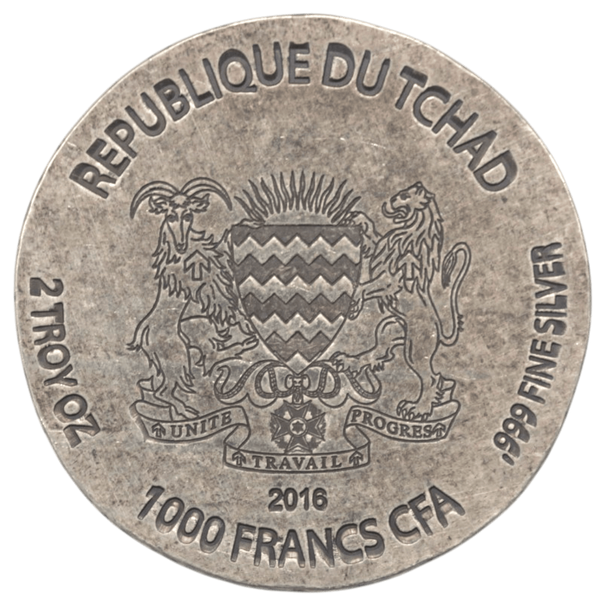 チャド 1000フラン銀貨 2016年 スコッツデール鋳 ホルス - NJ BUYER'S MARKETPLACE