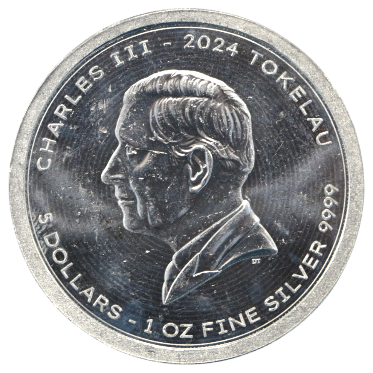 ニウエ 5ドル銀貨 2024年 ドロップ・ベア チャールズ3世