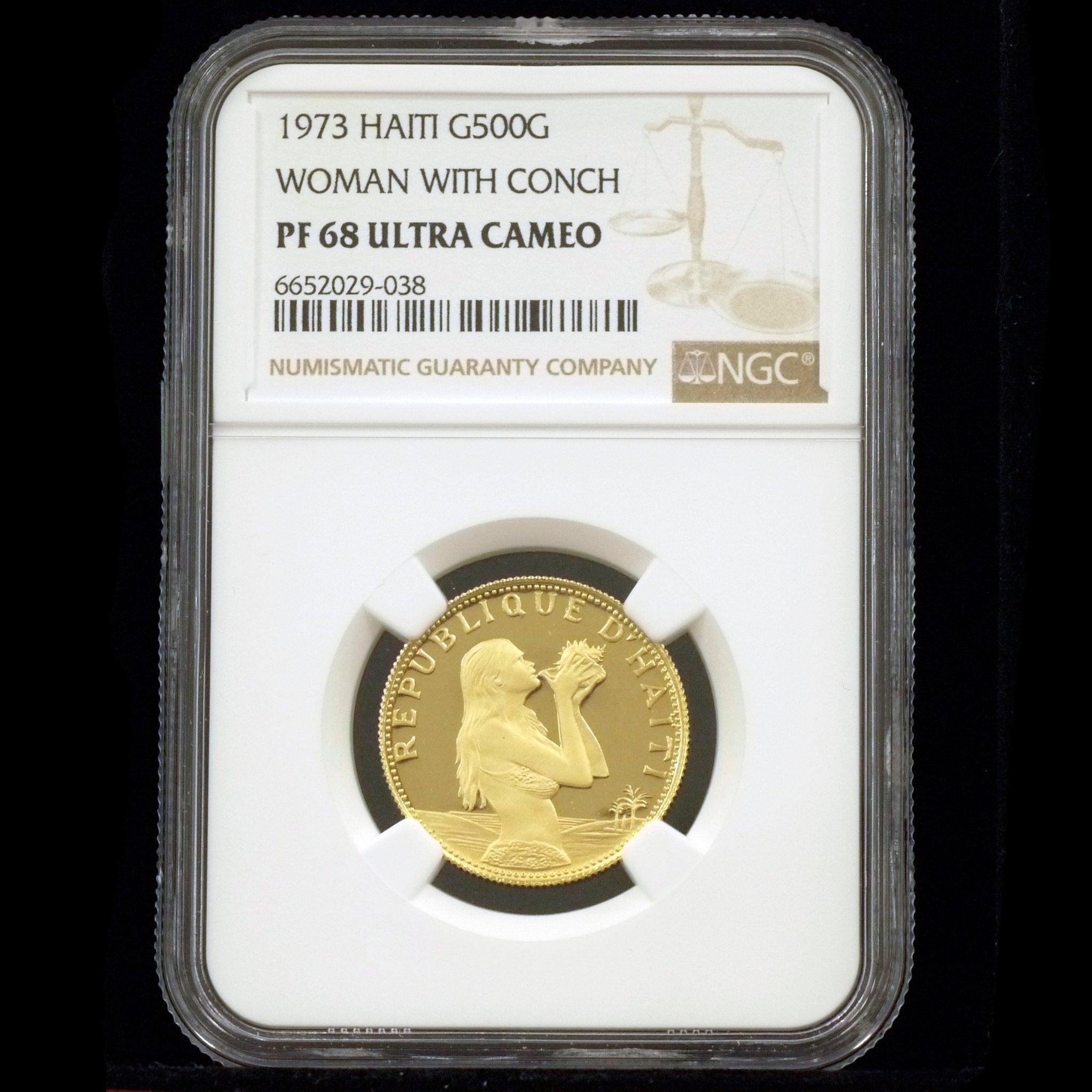 ハイチ 500グルデン金貨 1973年 ハイチの乙女 - NJ BUYER'S MARKETPLACE