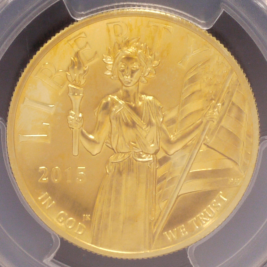 アメリカ 100ドル金貨 2015年 リバティ PCGS MS70 最高鑑定品