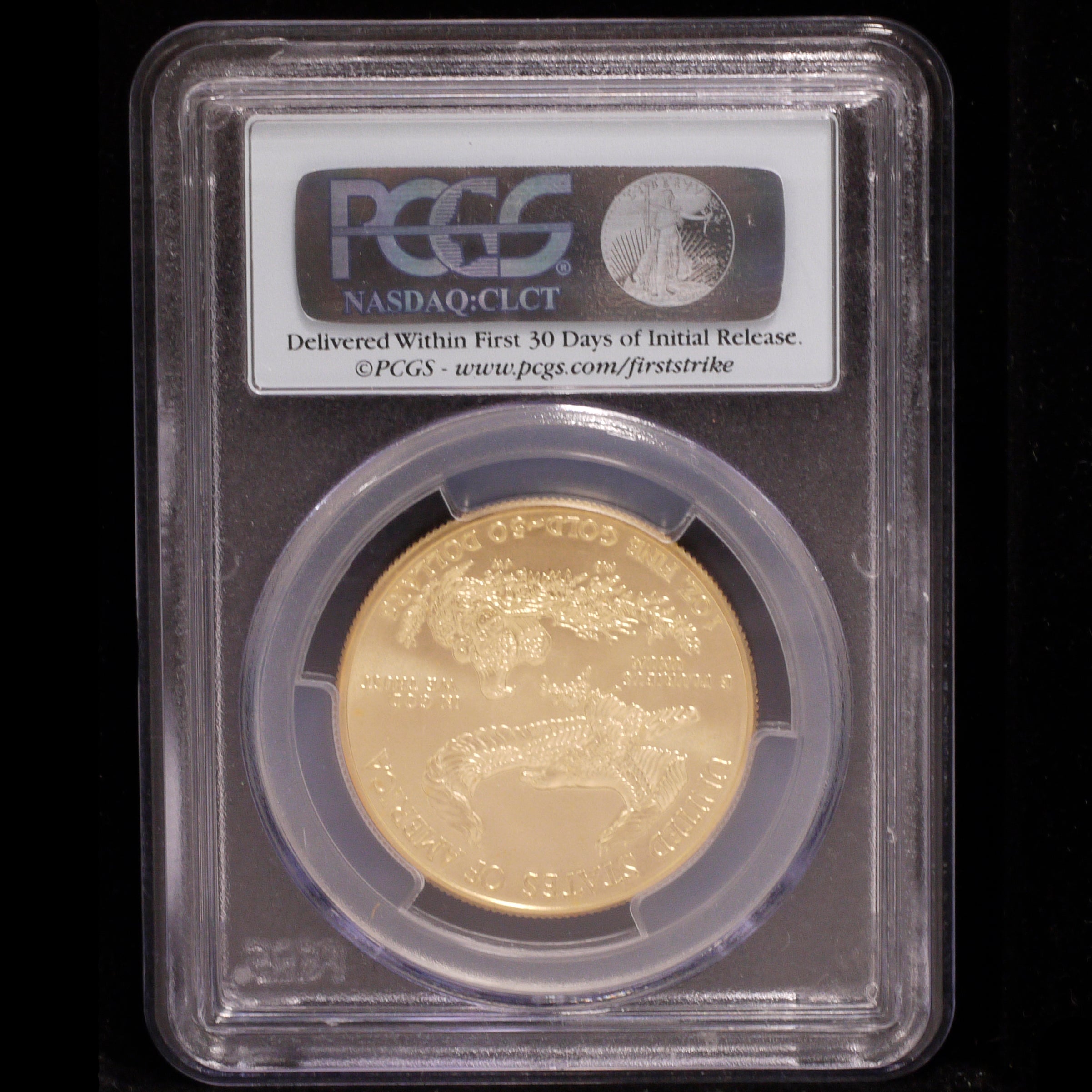 US -50 dollar gold coin 2013 Eagle PCGS MS70 FIRST STRIKE highest appraisal