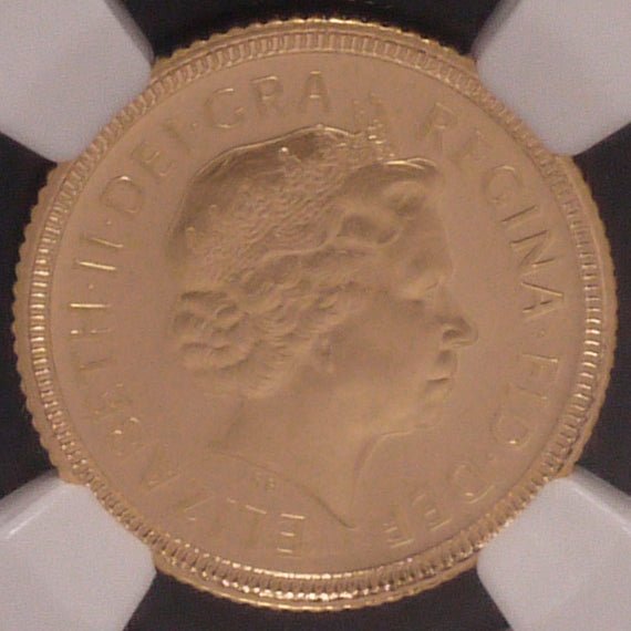 イギリス 1/2ソヴリン金貨 1999年 エリザベス2世 NGC PF69 ULTRA CAMEO - NJ BUYER'S MARKETPLACE