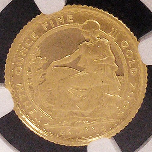 イギリス 10ポンド金貨 2005年 ブリタニア NGC PF70 ULTRA CAMEO - NJ BUYER'S MARKETPLACE