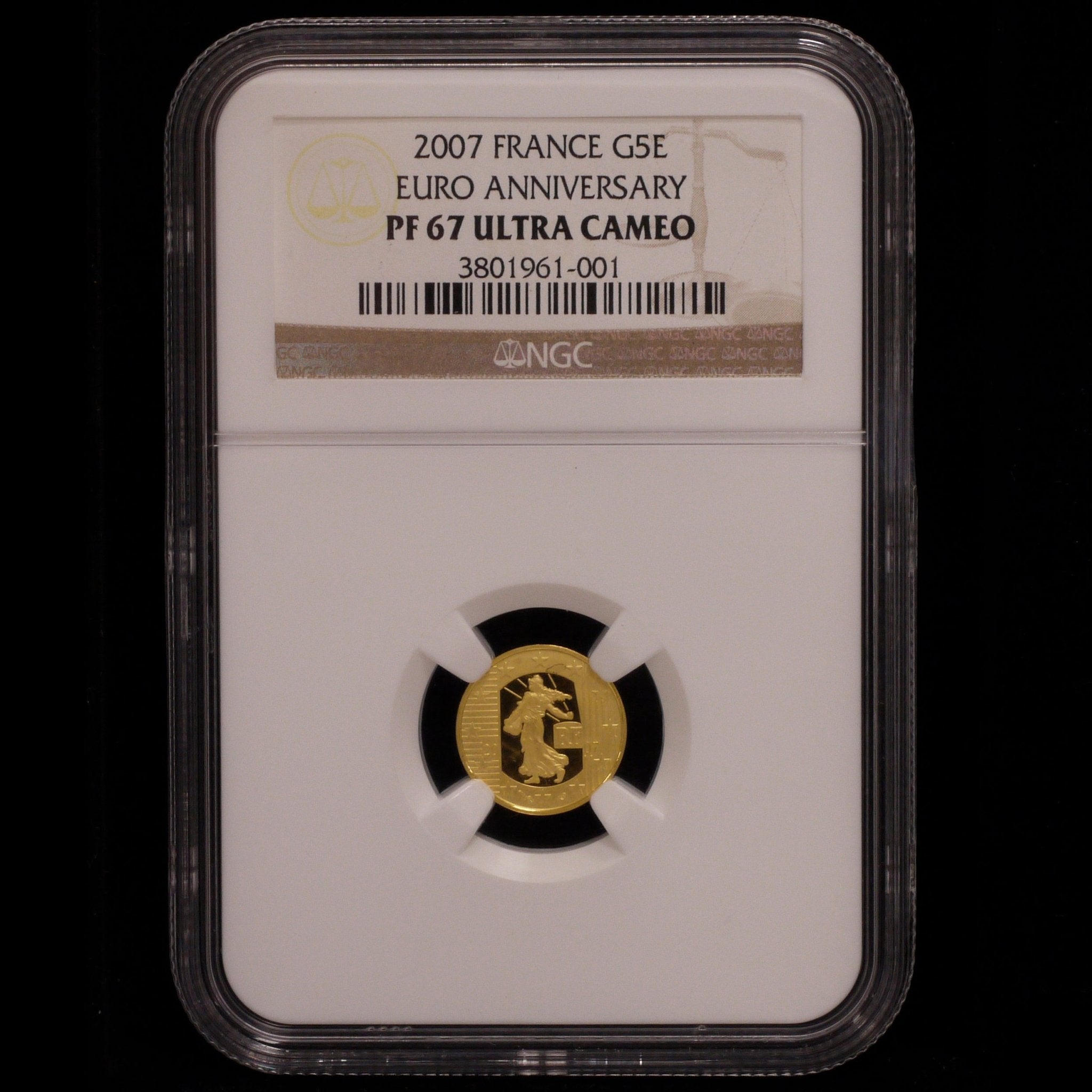 フランス 5ユーロ金貨 2007年 マリアンヌ NGC PF67 ULTRA CAMEO - NJ BUYER'S MARKETPLACE