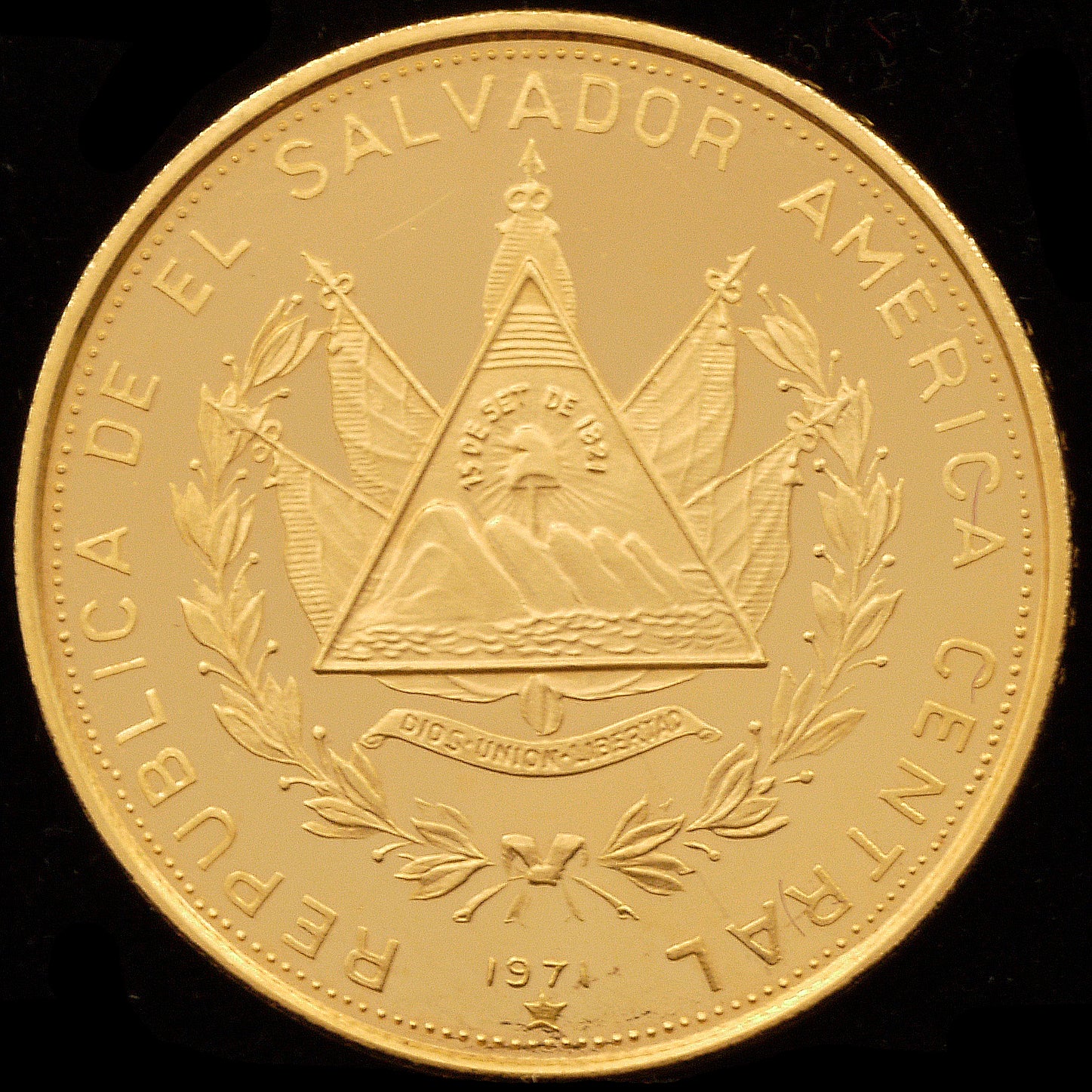 エルサルバドル 50コロネ金貨 1971年 独立記念 - NJ BUYER'S MARKETPLACE