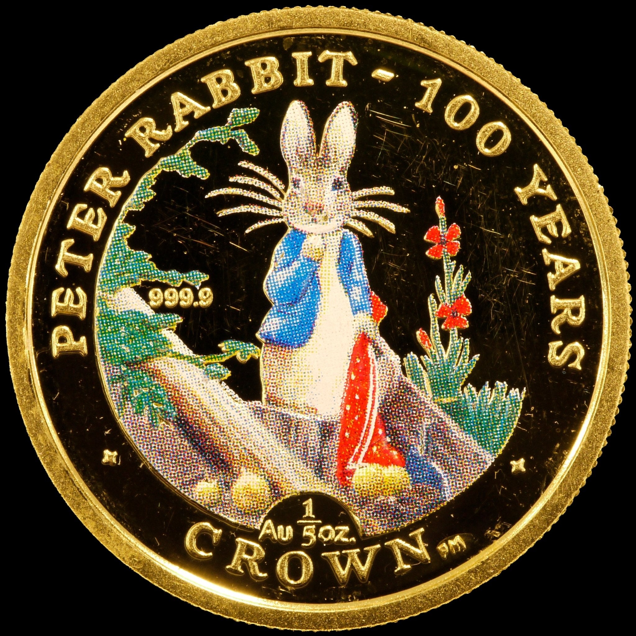 ジブラルタル 1/5クラウン金貨 2002年 ピーターラビット カラープリント仕様 - NJ BUYER'S MARKETPLACE