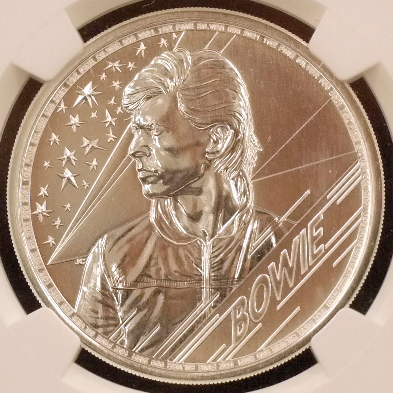 イギリス 2ポンド銀貨 2021年 デイヴィッド・ボウイ - NJ BUYER'S MARKETPLACE