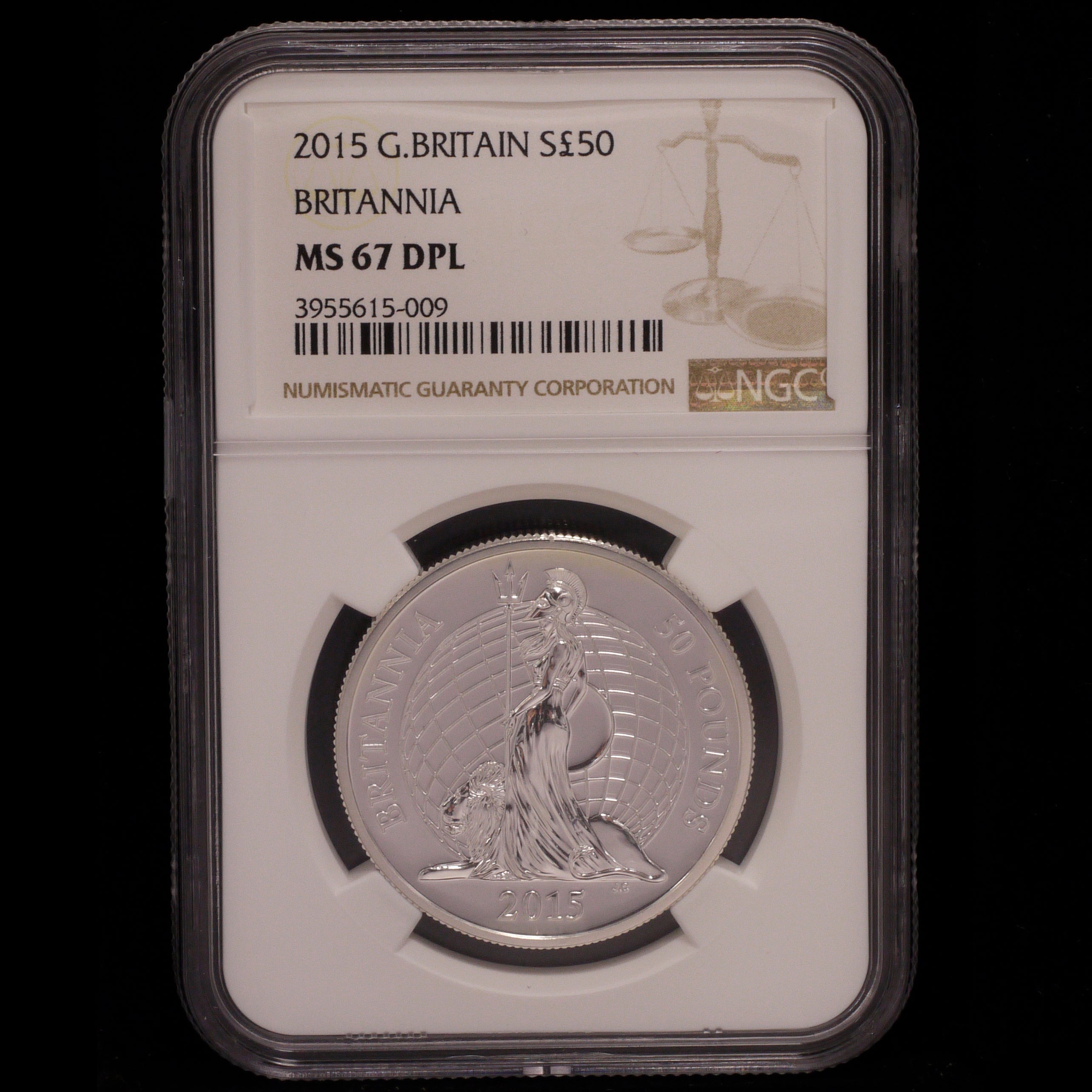 英国银币2015 Britannia NGC MS67像