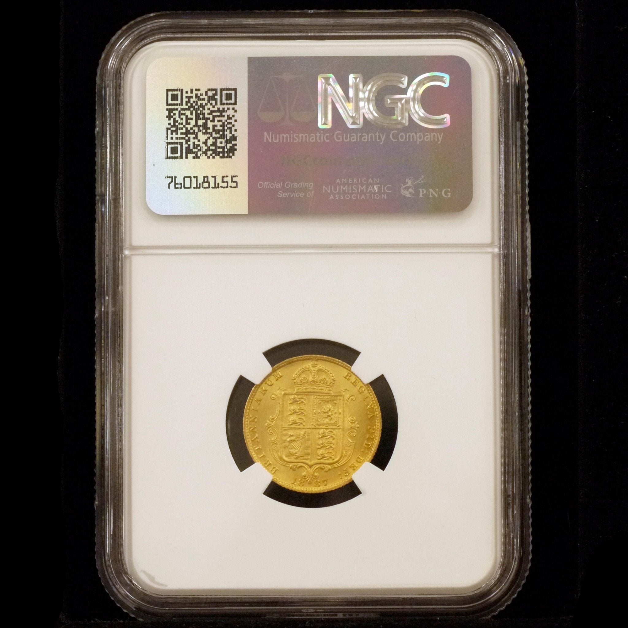 イギリス 1/2ソヴリン金貨 1887年 ヴィクトリア - NJ BUYER'S MARKETPLACE