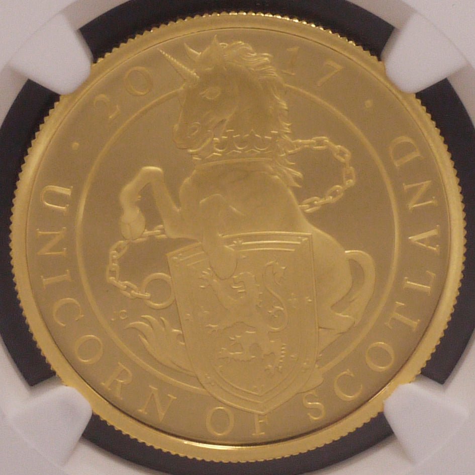 イギリス 100ポンド金貨 2017年 ユニコーン NGC PF67 ULTRA CAMEO - NJ BUYER'S MARKETPLACE