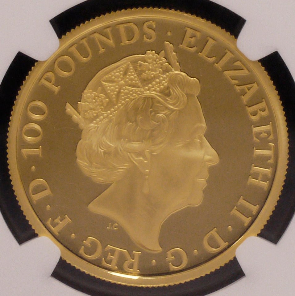 イギリス 100ポンド金貨 2017年 ユニコーン NGC PF67 ULTRA CAMEO - NJ BUYER'S MARKETPLACE