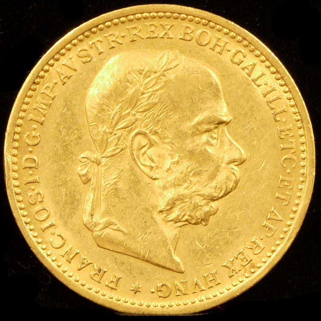 オーストリア 20コロナ金貨 1893年 フランツ・ヨーゼフ1世 - NJ BUYER'S MARKETPLACE