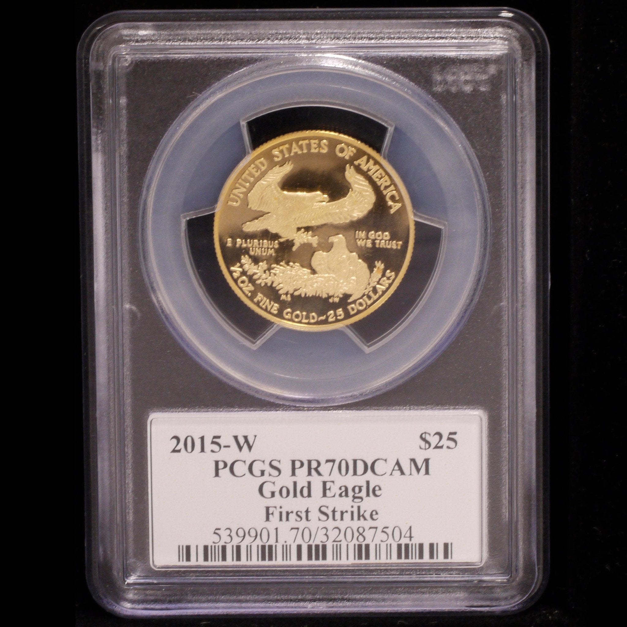アメリカ 25ドル金貨 2015年 イーグル PCGS PR70 DEEP CAMEO FIRST STRIKE 最高鑑定品 - NJ BUYER'S MARKETPLACE