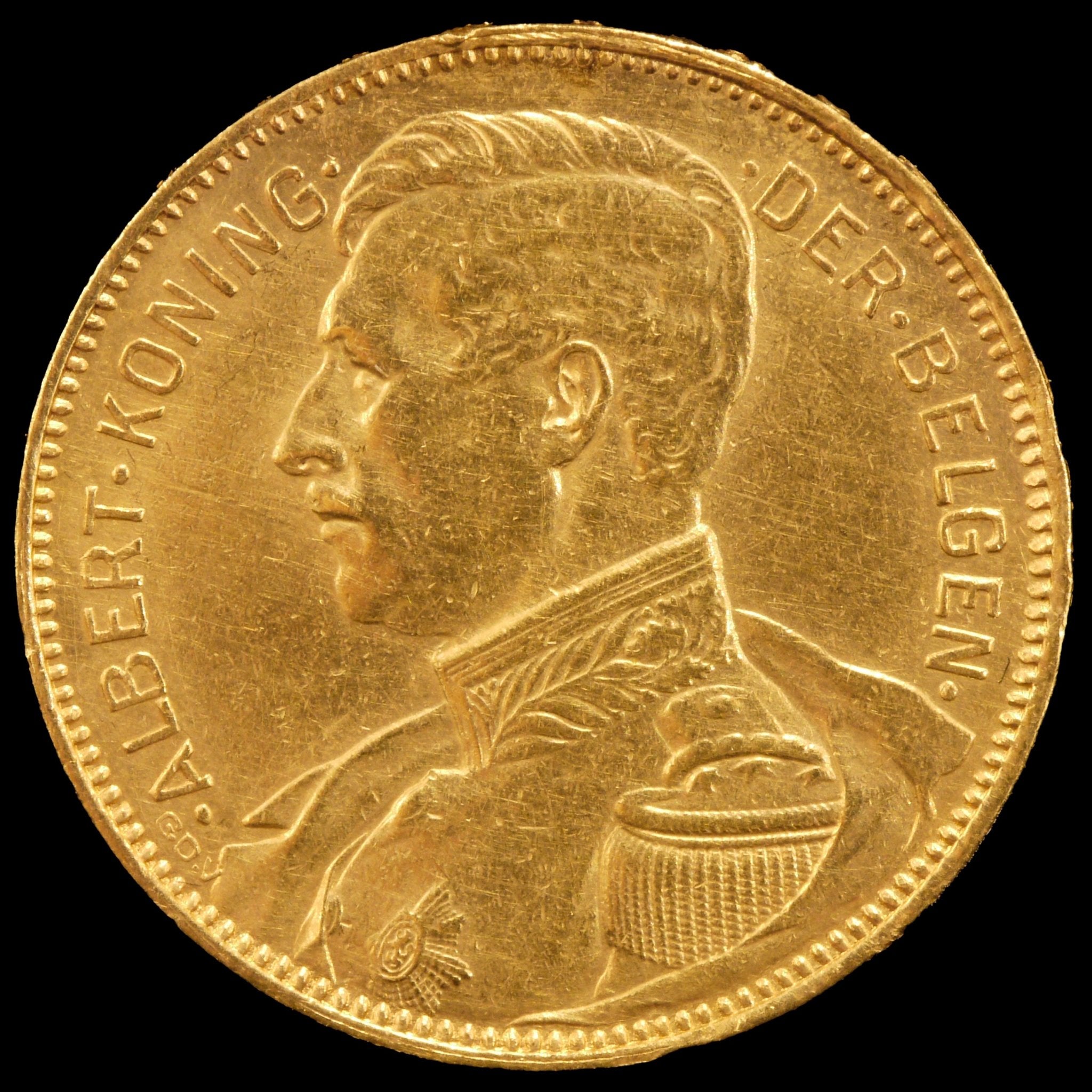 ベルギー 20フラン金貨 1914年 アルベール1世 - NJ BUYER'S MARKETPLACE