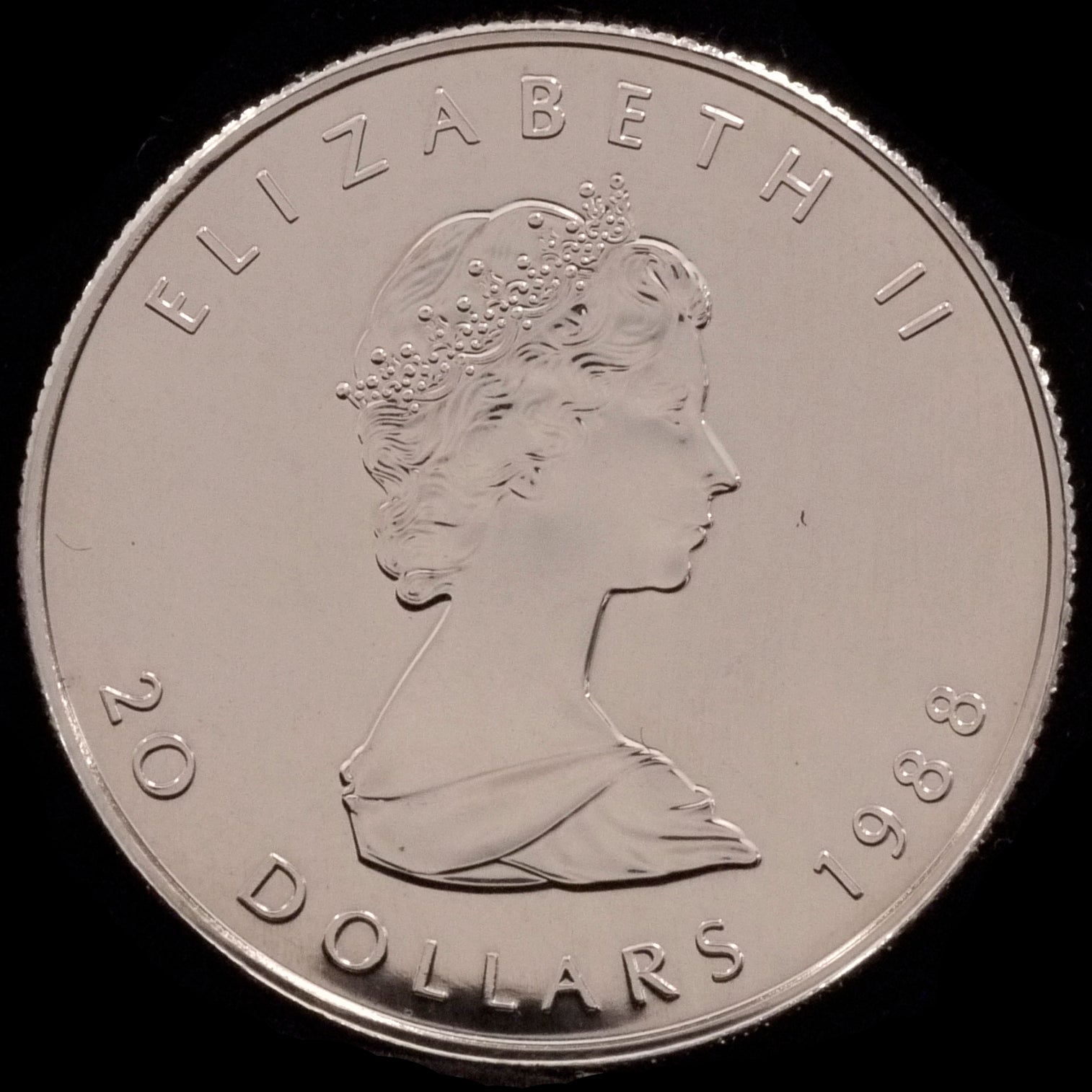 カナダ 20ドルプラチナ貨 1988年 メイプルリーフ - NJ BUYER'S MARKETPLACE