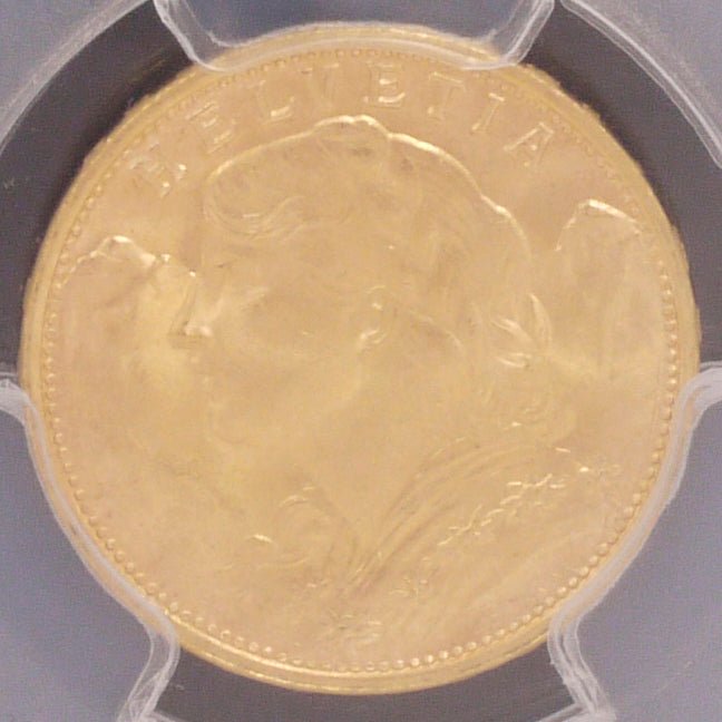スイス 20フラン金貨 1949年 PCGS MS65+ - NJ BUYER'S MARKETPLACE