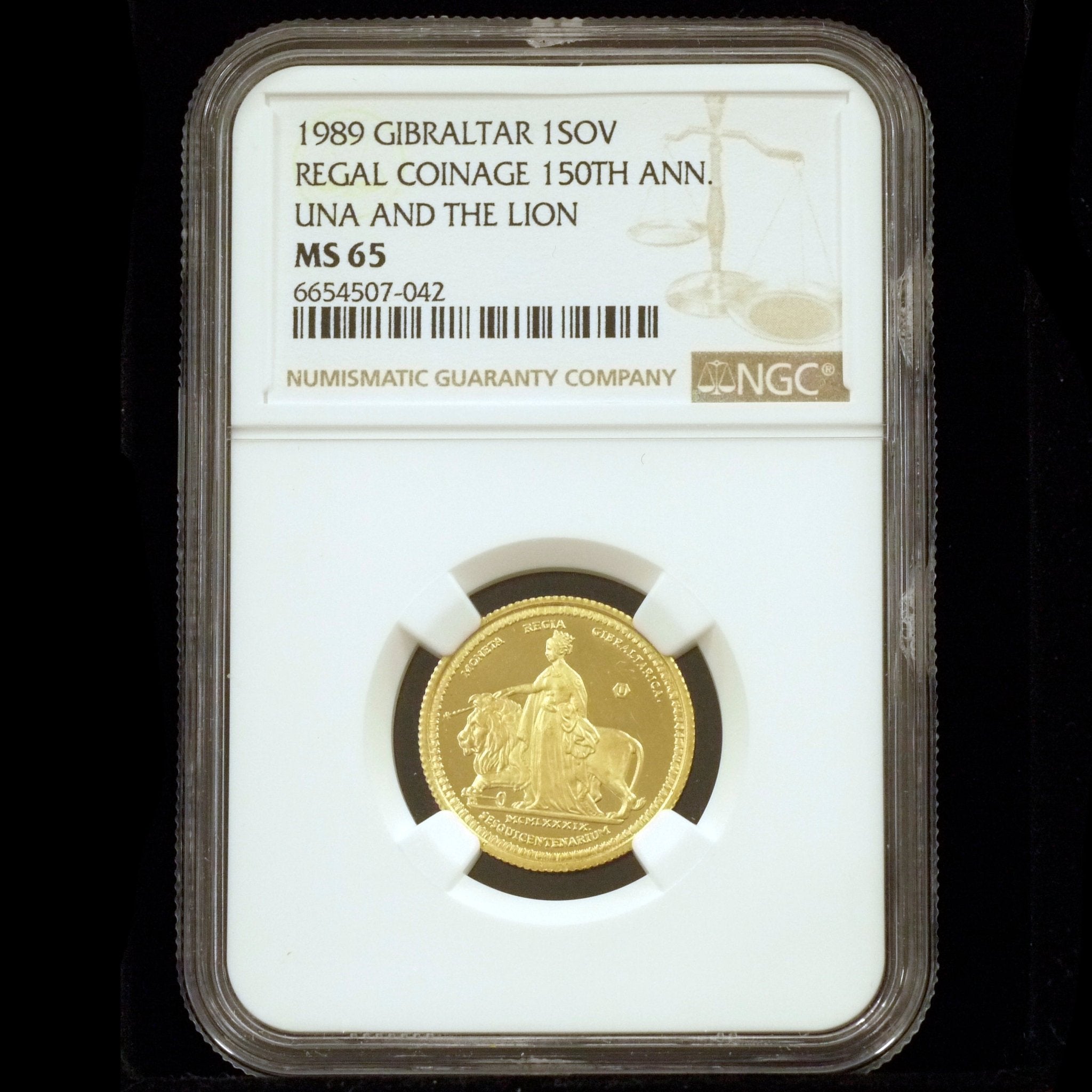 ジブラルタル ソヴリン金貨 1989年 ウナとライオン - NJ BUYER'S MARKETPLACE
