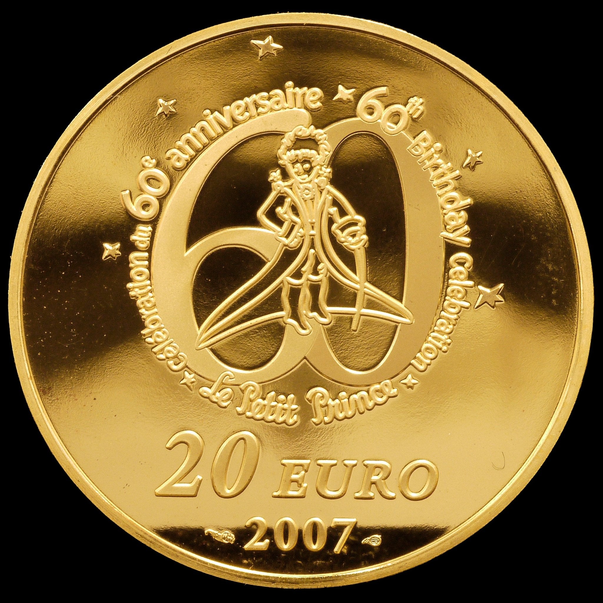 フランス 20ユーロ金貨 2007年 星の王子様 - NJ BUYER'S MARKETPLACE